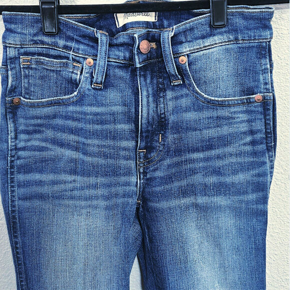 Madewell 9 High Rise Skinny Jeans Blue 24 Minimalist Clean Look - Picture 4 of 12